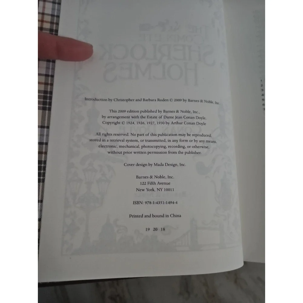 The Complete Sherlock Holmes Barnes & Noble 2009, Doyle, HC Leather Bound Book